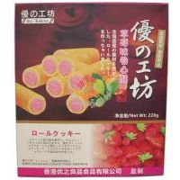 優(yōu)之良品卷心酥(草梅味)220g