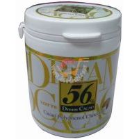 樂天56%杏仁味巧克力/100g(白色罐)