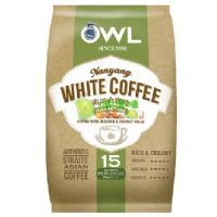 OWL貓頭鷹即溶白咖啡(南洋椰糖三合一)600克